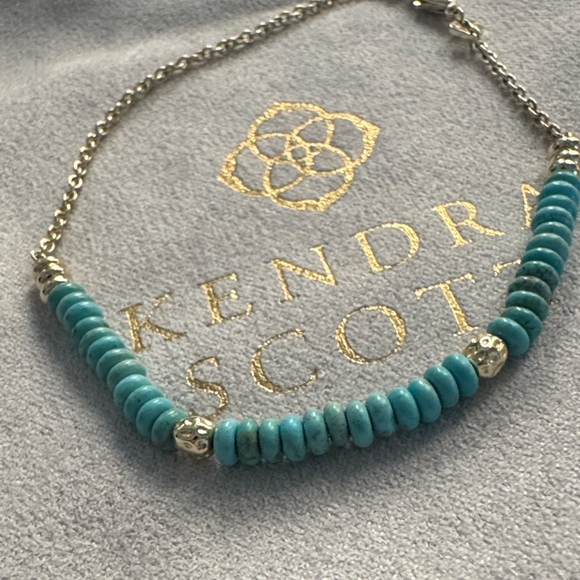 Kendra Scott Delilah Gold Turquoise Bracelet - Picture 3 of 4